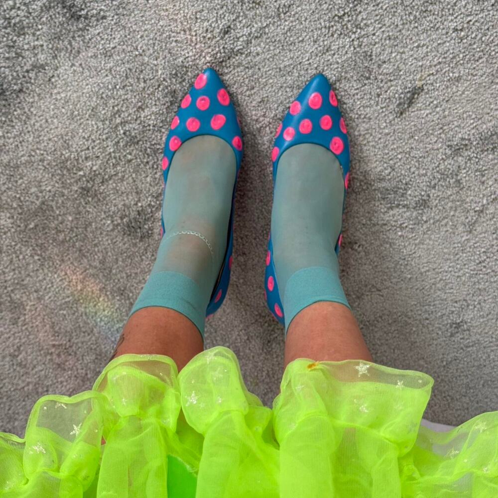 Y2K polka dot stiletto heels - Picture 8 of 8